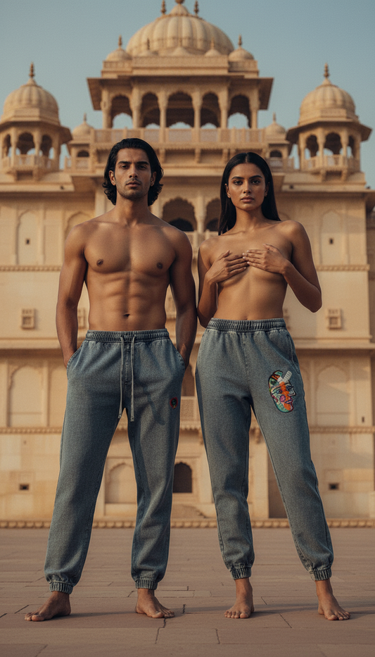 Love Bar Snow Wash Jogged Sweatpants