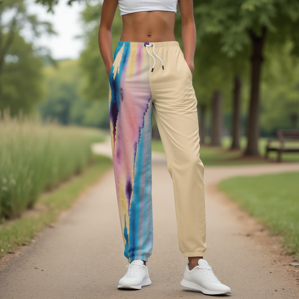 Watercolor Drip Unisex Cotton Jogger Pants