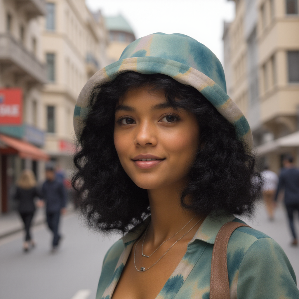 Watercolor Smudge Reversible bucket hat