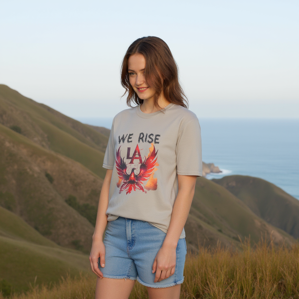 We Will Rise Los Angeles Unisex Vintage Soft T-Shirt