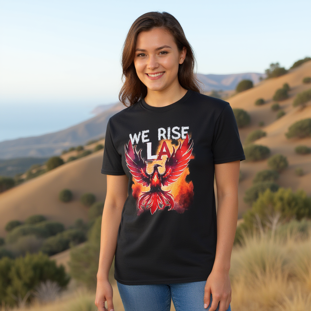 We Will Rise Los Angeles Unisex Vintage Soft T-Shirt