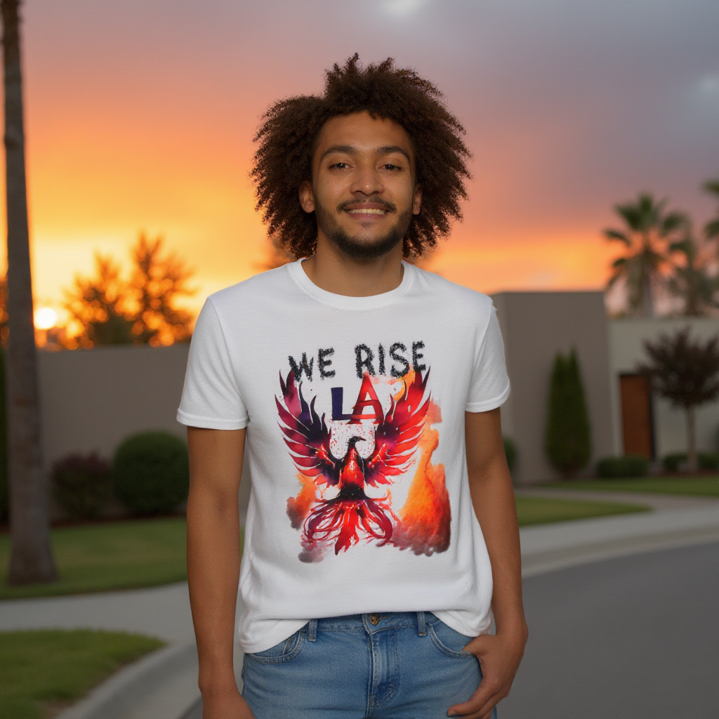 We Will Rise Los Angeles Unisex Vintage Soft T-Shirt