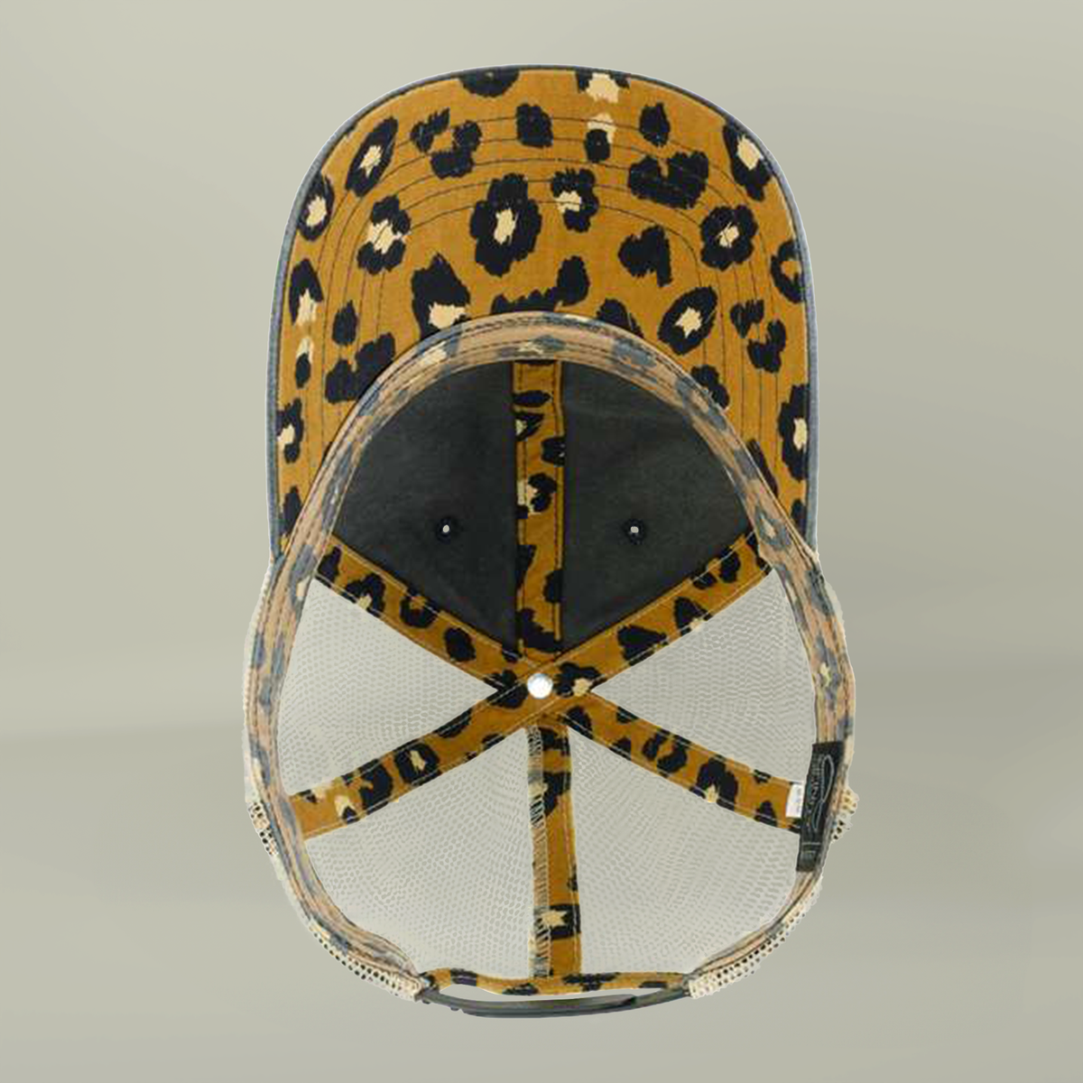Note to Self Women's Washed Mesh Cap with Unique Print Patterns on Reverse