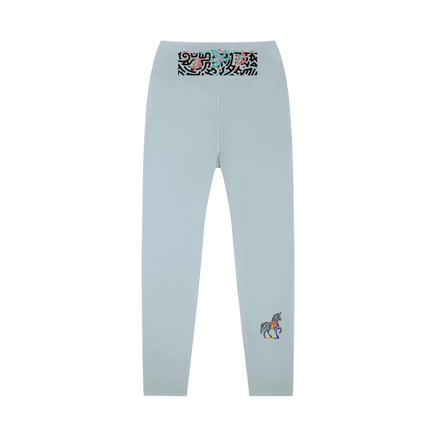 SQUIGGLE High-Waisted Yoga Leggings