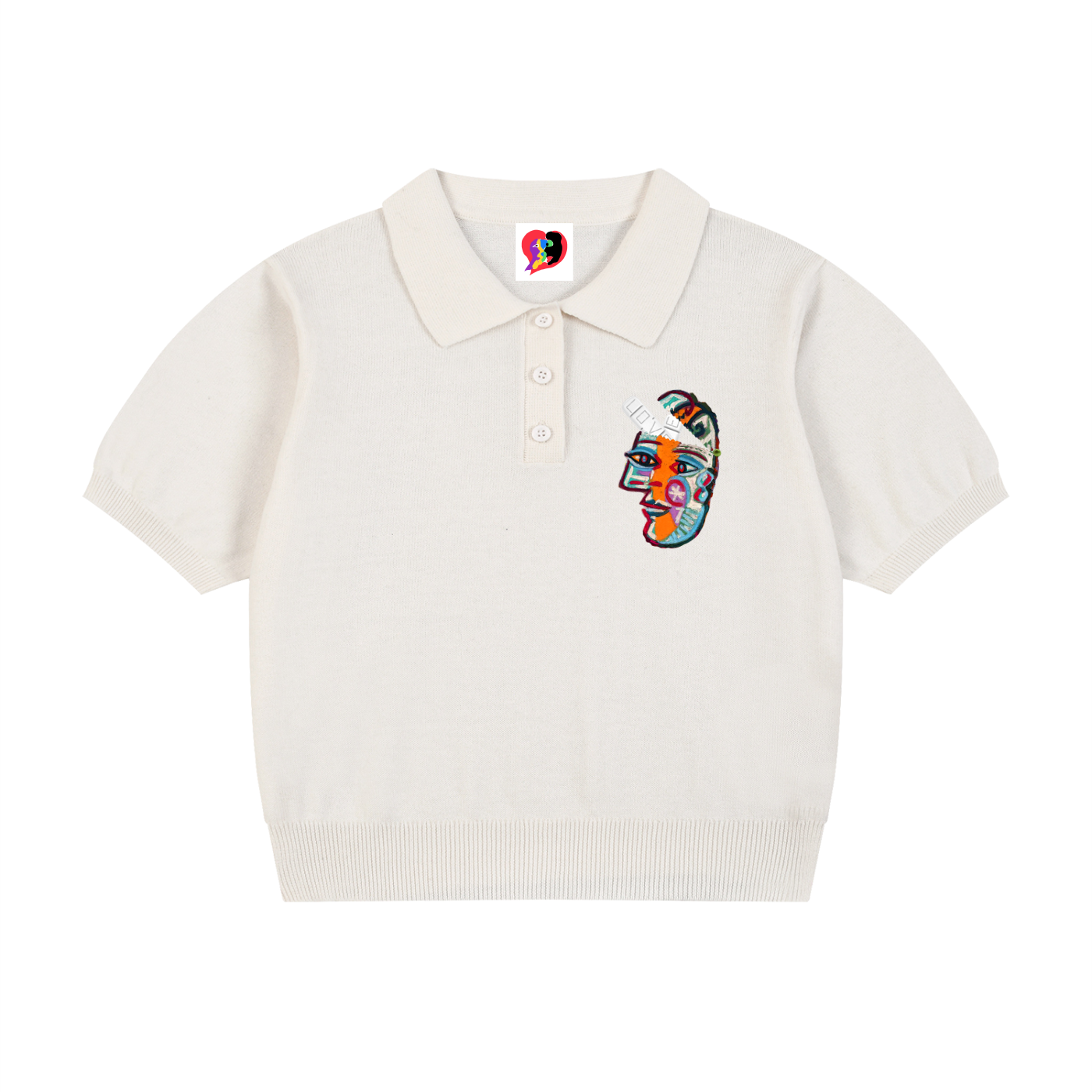 Picasso Sippy Cup Women’s Knit Cotton Polo Shirt