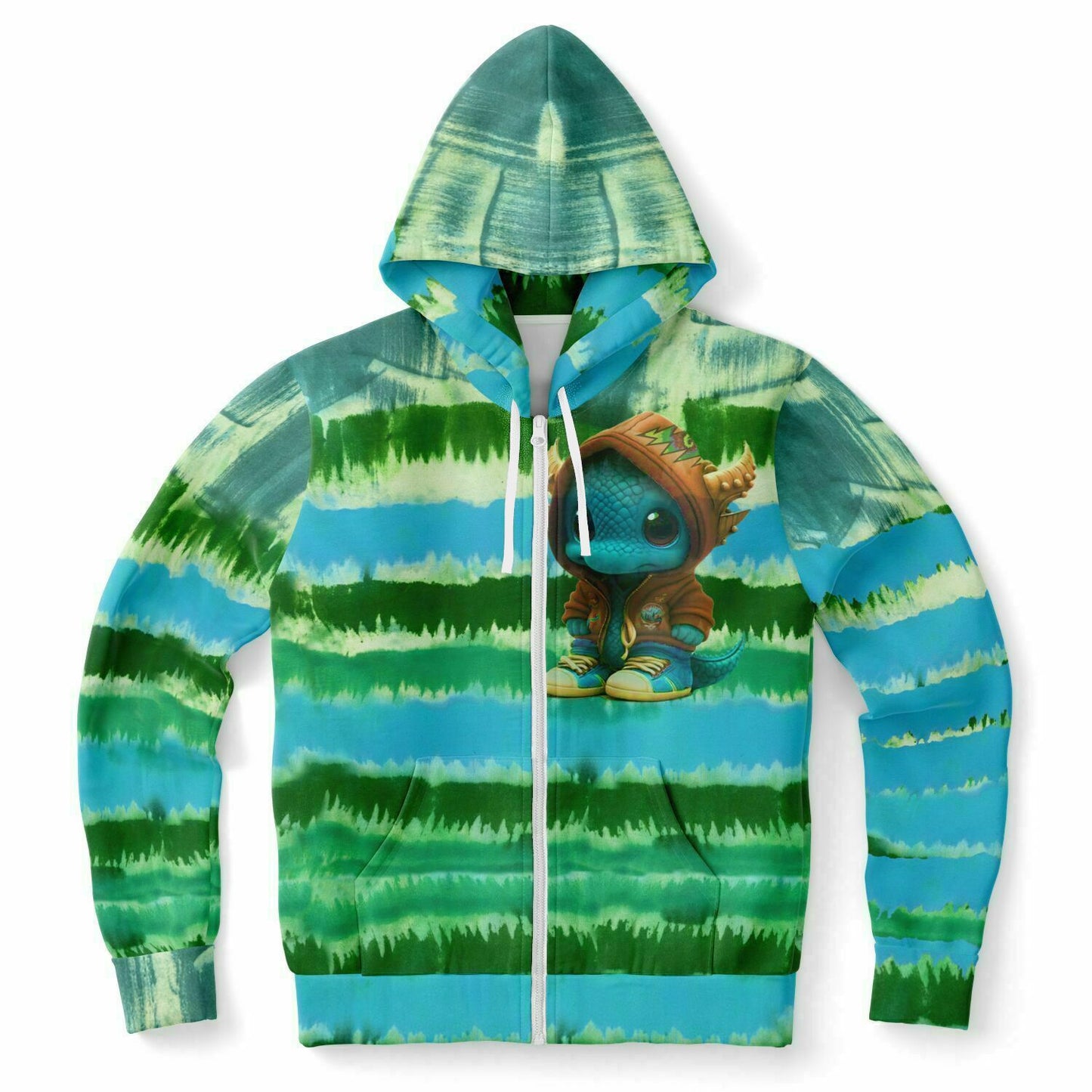 Baby Dragon Jam Aqua Zip-Hoodie