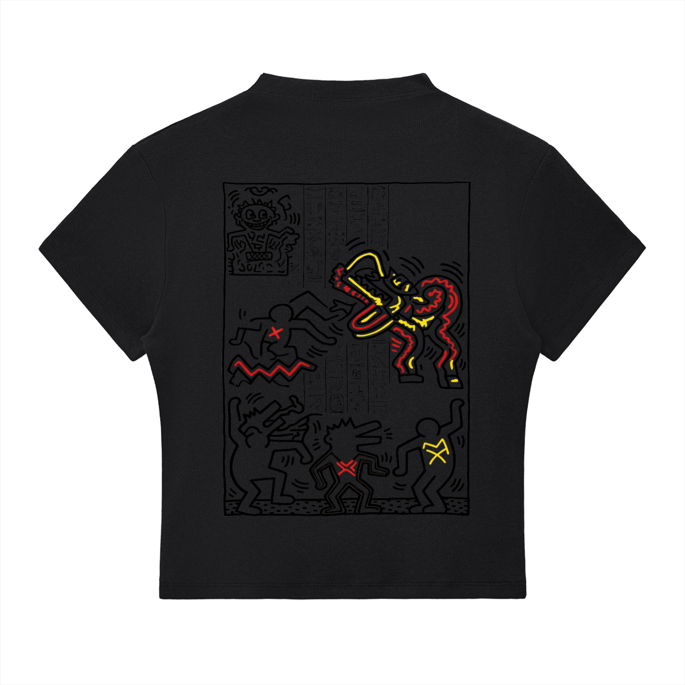 1986 Glyphs Essential Slim Fit Mock Neck T-Shirt