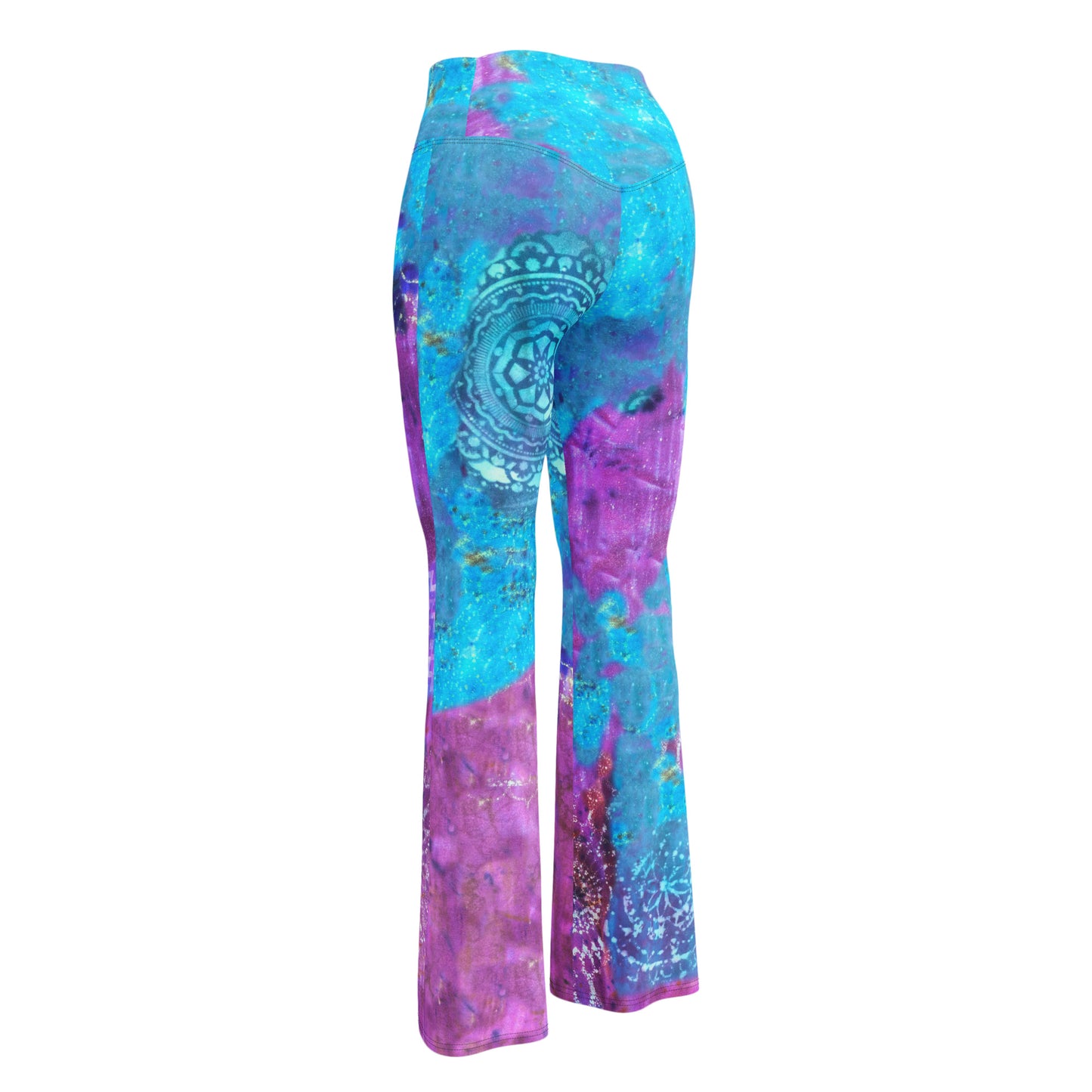 Electric Connection High Waist Flare leggings