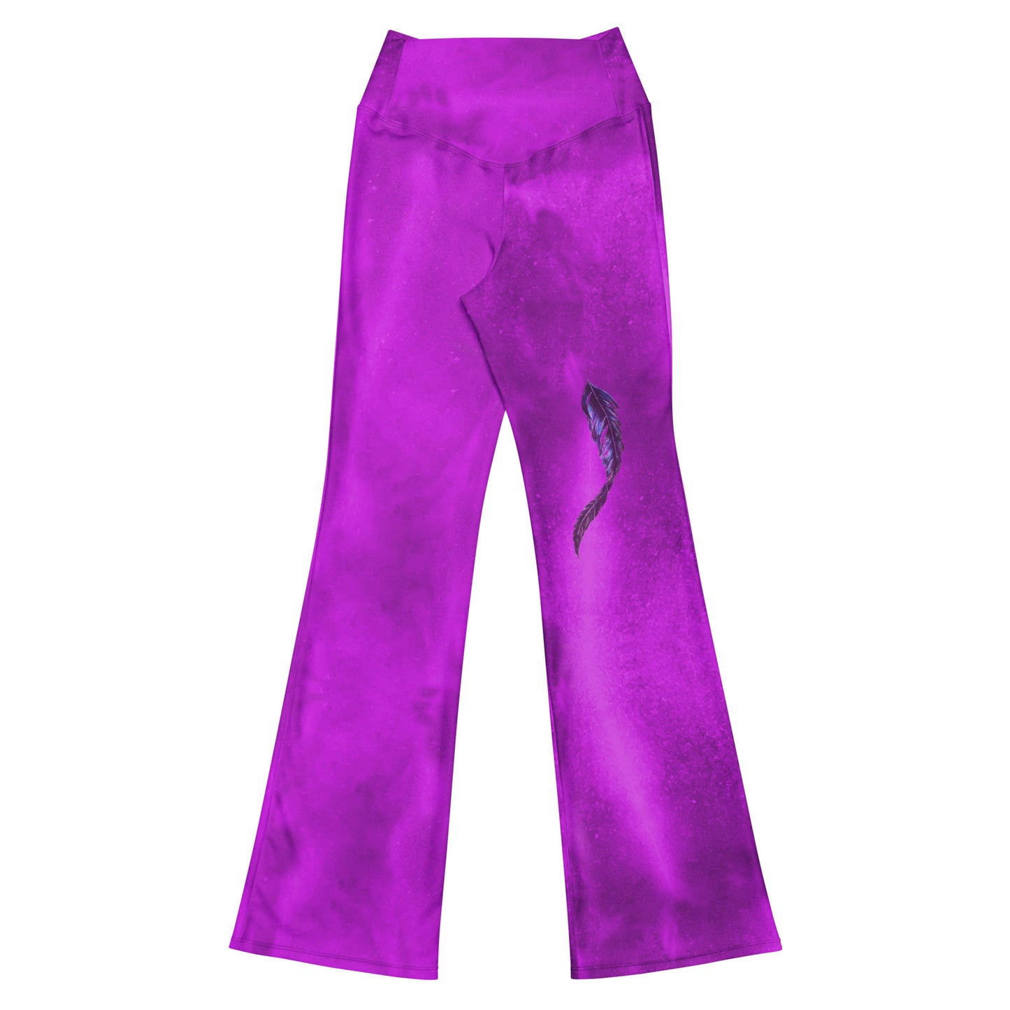 Hazey Breeze Hot Pink High Waisted Flare leggings