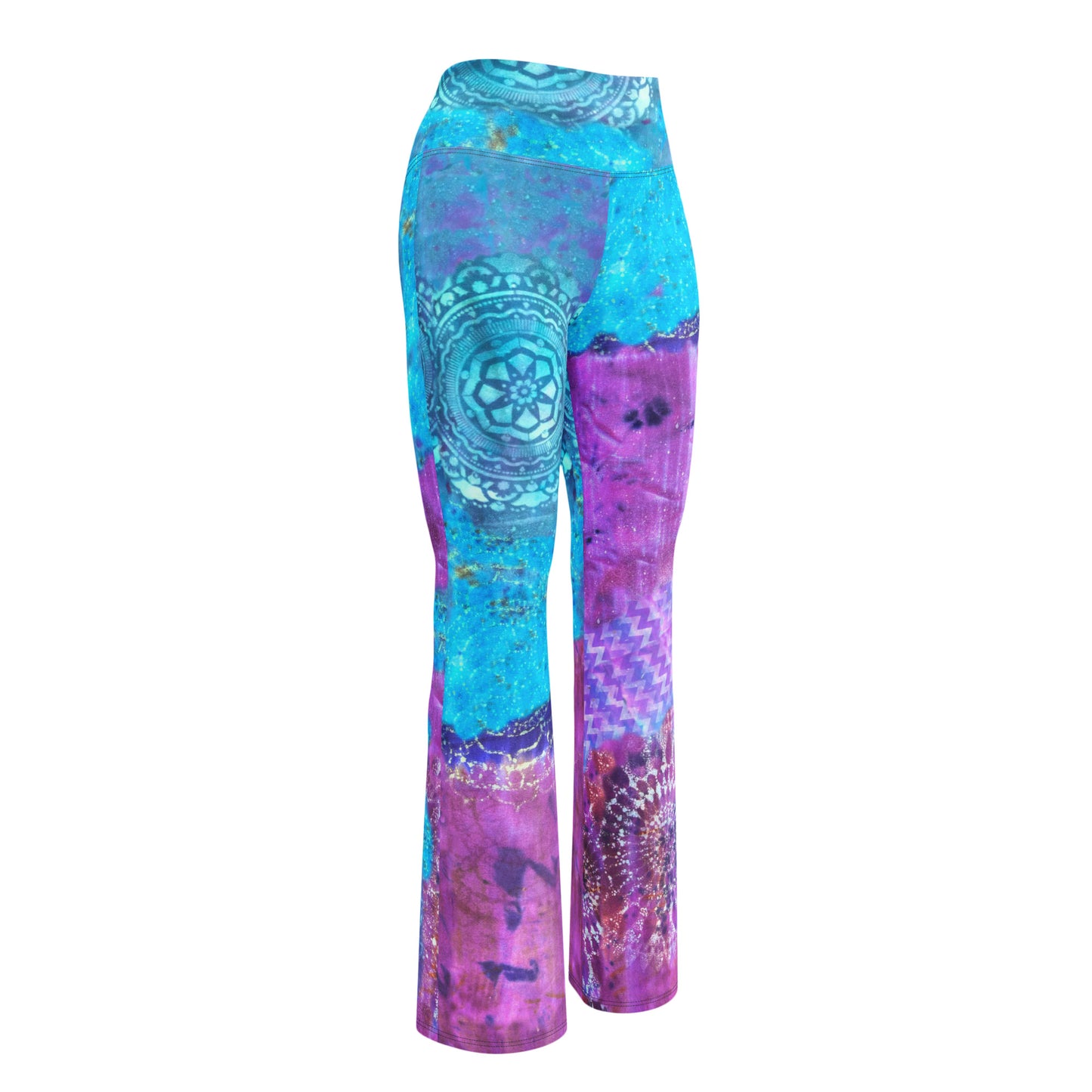 Electric Connection High Waist Flare leggings