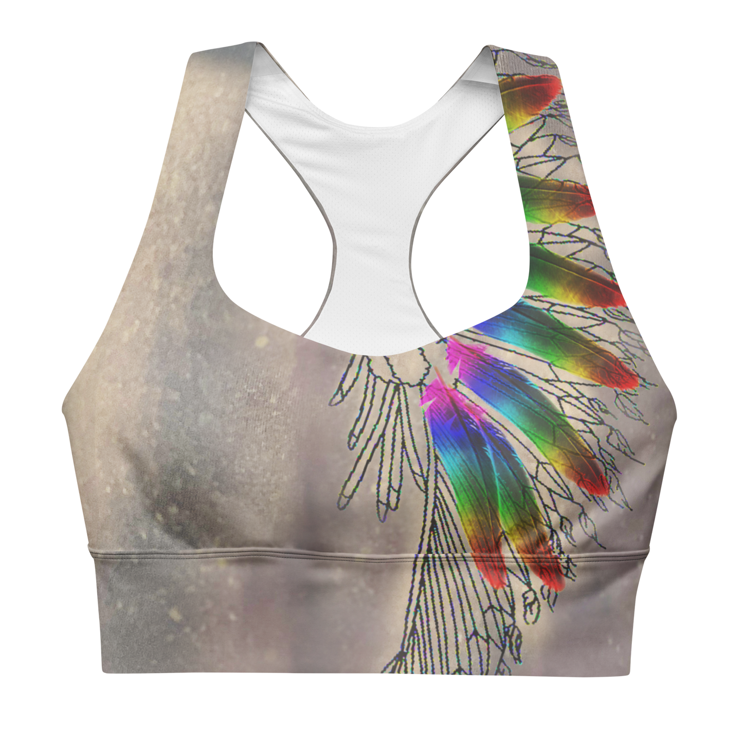 Hazey Breeze Longline Sports Bra
