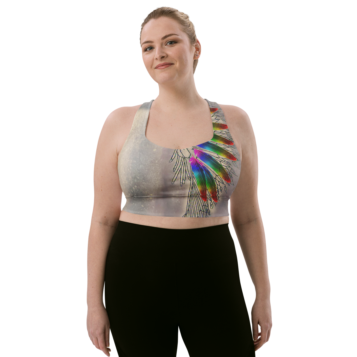 Hazey Breeze Longline Sports Bra