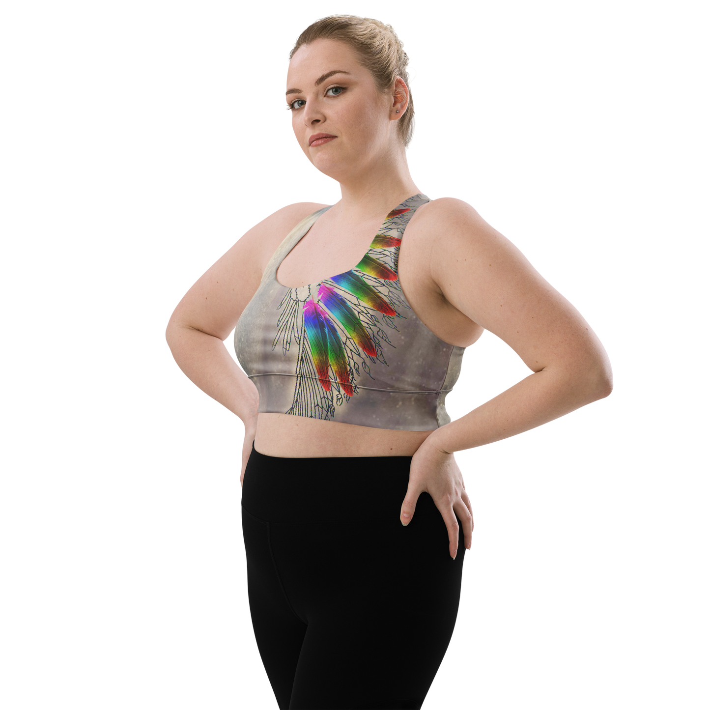Hazey Breeze Longline Sports Bra