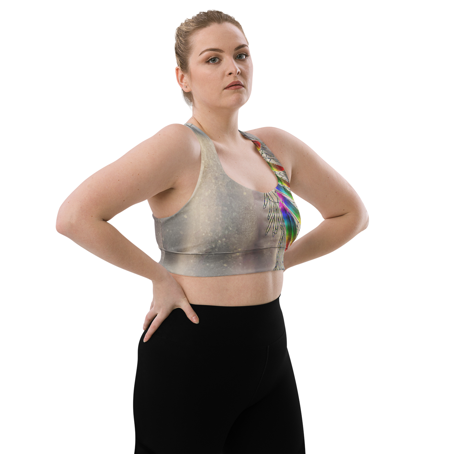 Hazey Breeze Longline Sports Bra