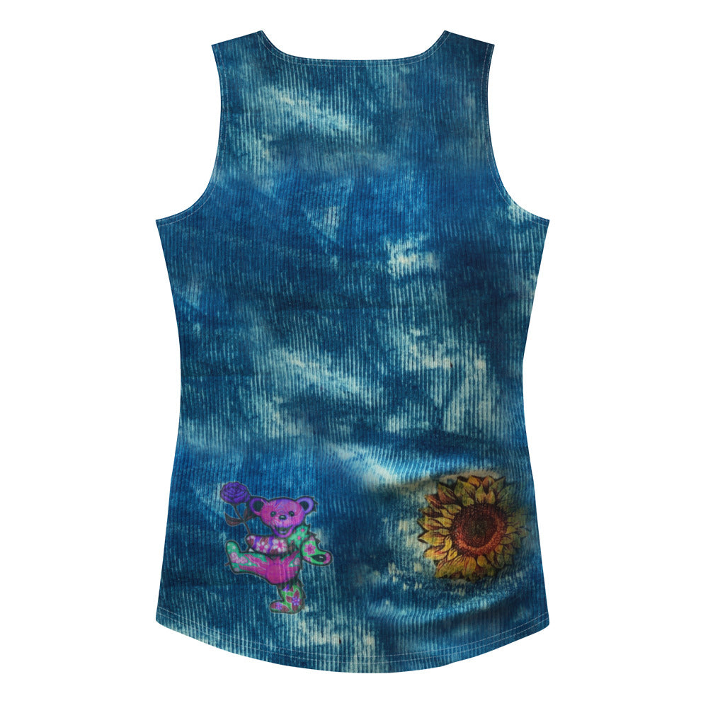 Jerry Sunflower w/ Bear Women's Tank