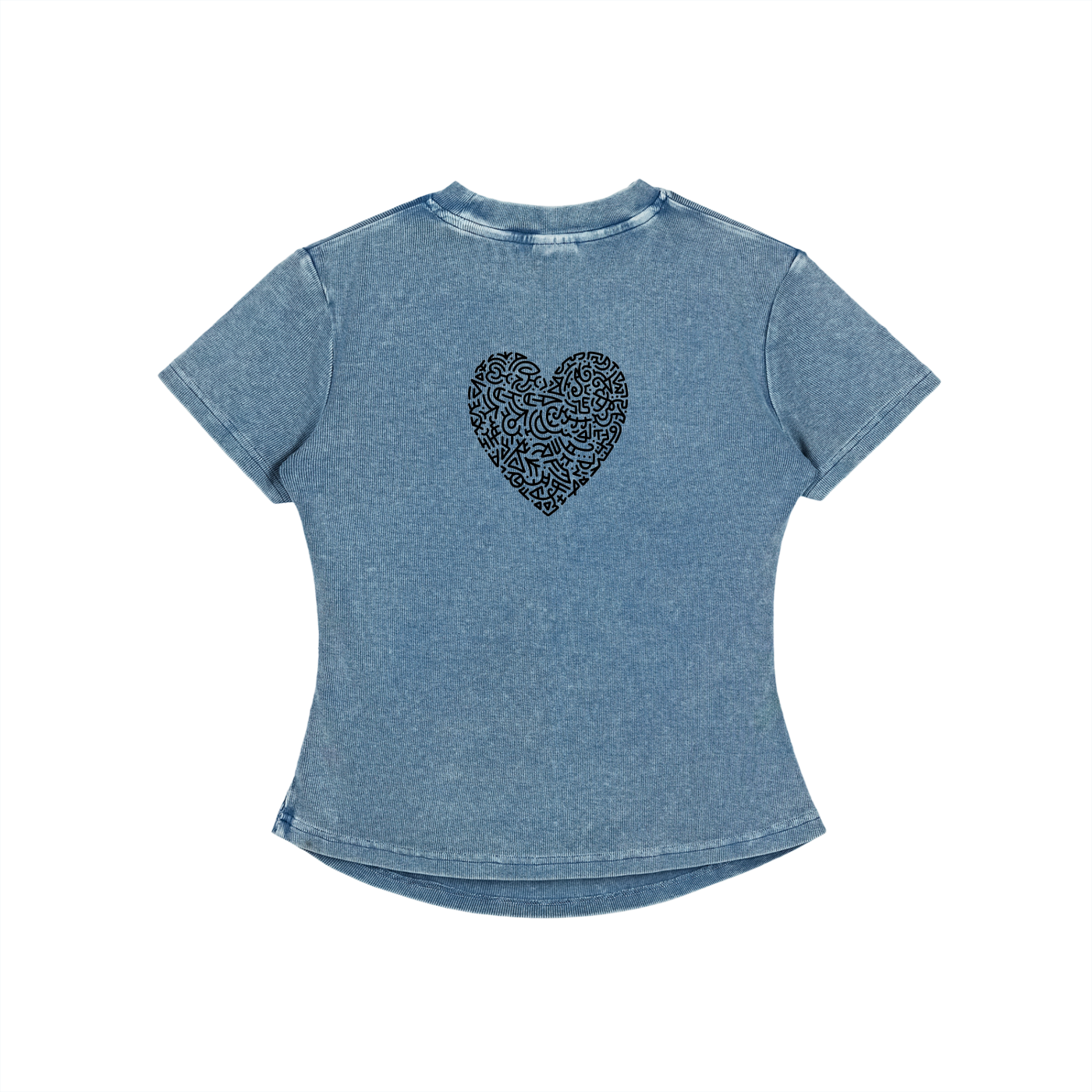 My Peace is Untouchable Vintage Washed Bodycon Cotton T-Shirt