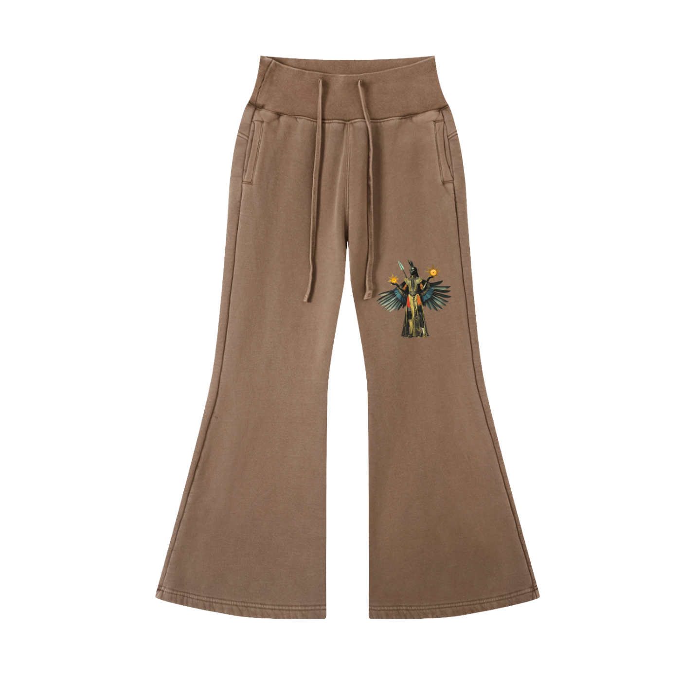 AmaruKhan Stars Vintage Washed Flared Fleece Pants