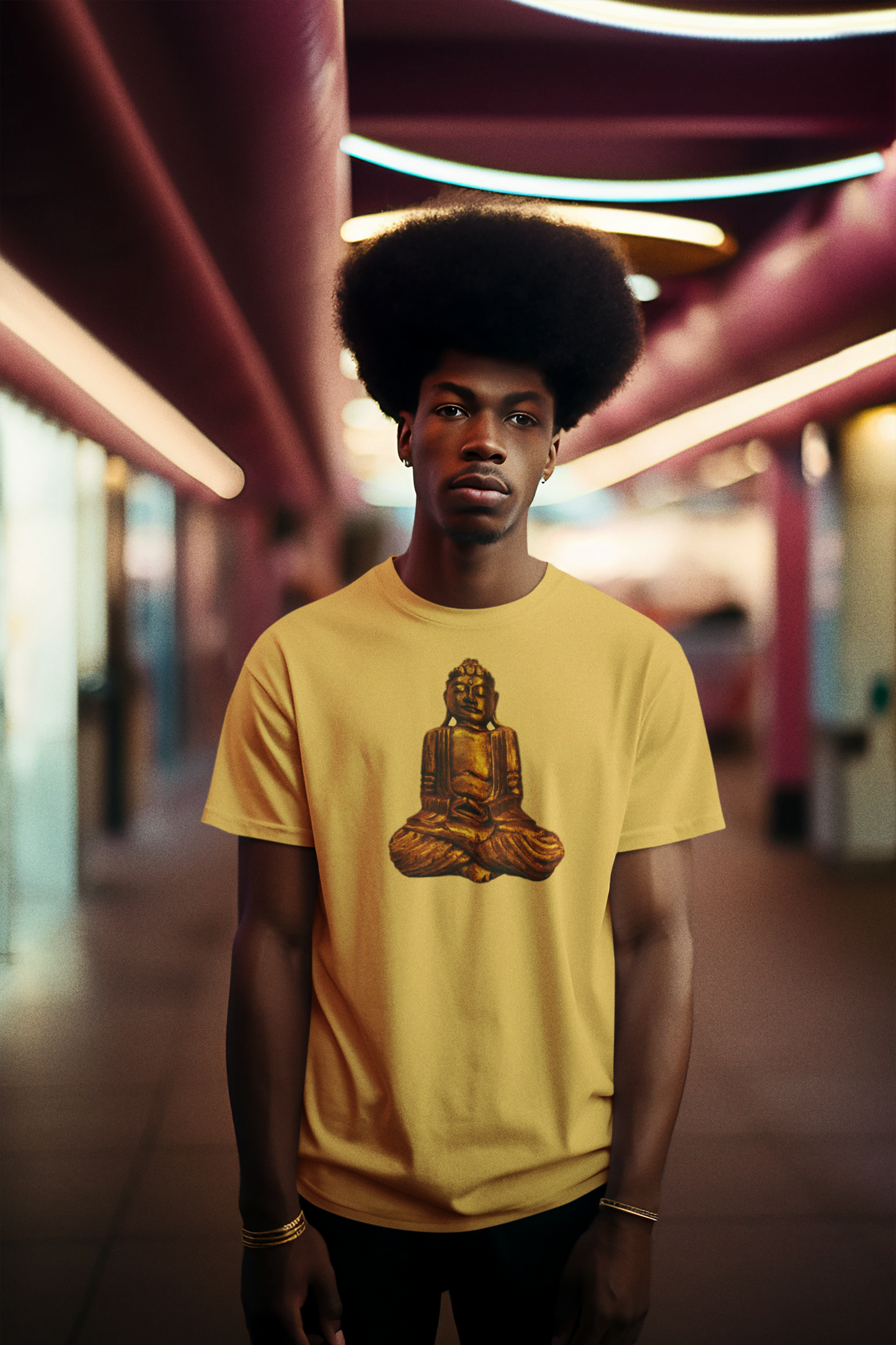 Fine Art Buddha Carving Print Unisex Ultra Cotton Tee