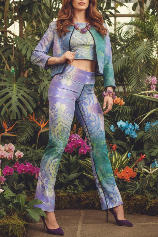 Whimsical Wind High Waist Flare Leg