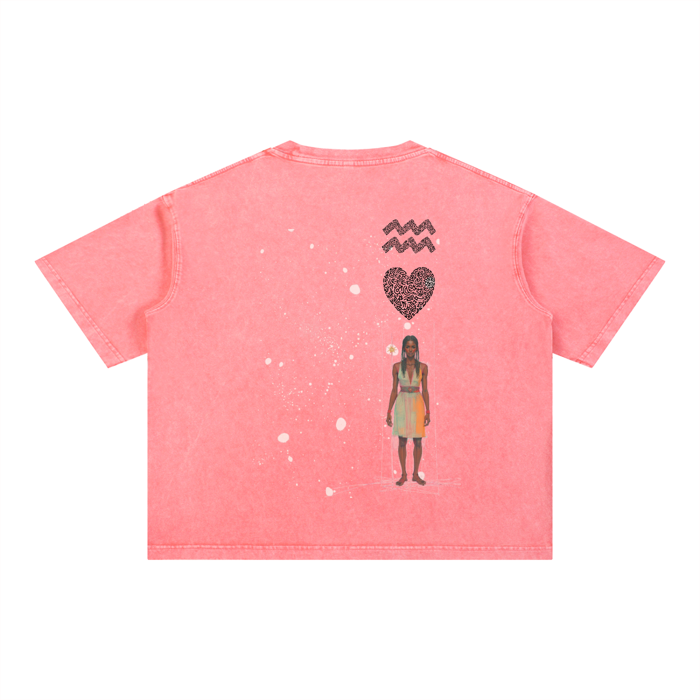 Amaru Khan Mineral Wash Boxy Cotton T-Shirt