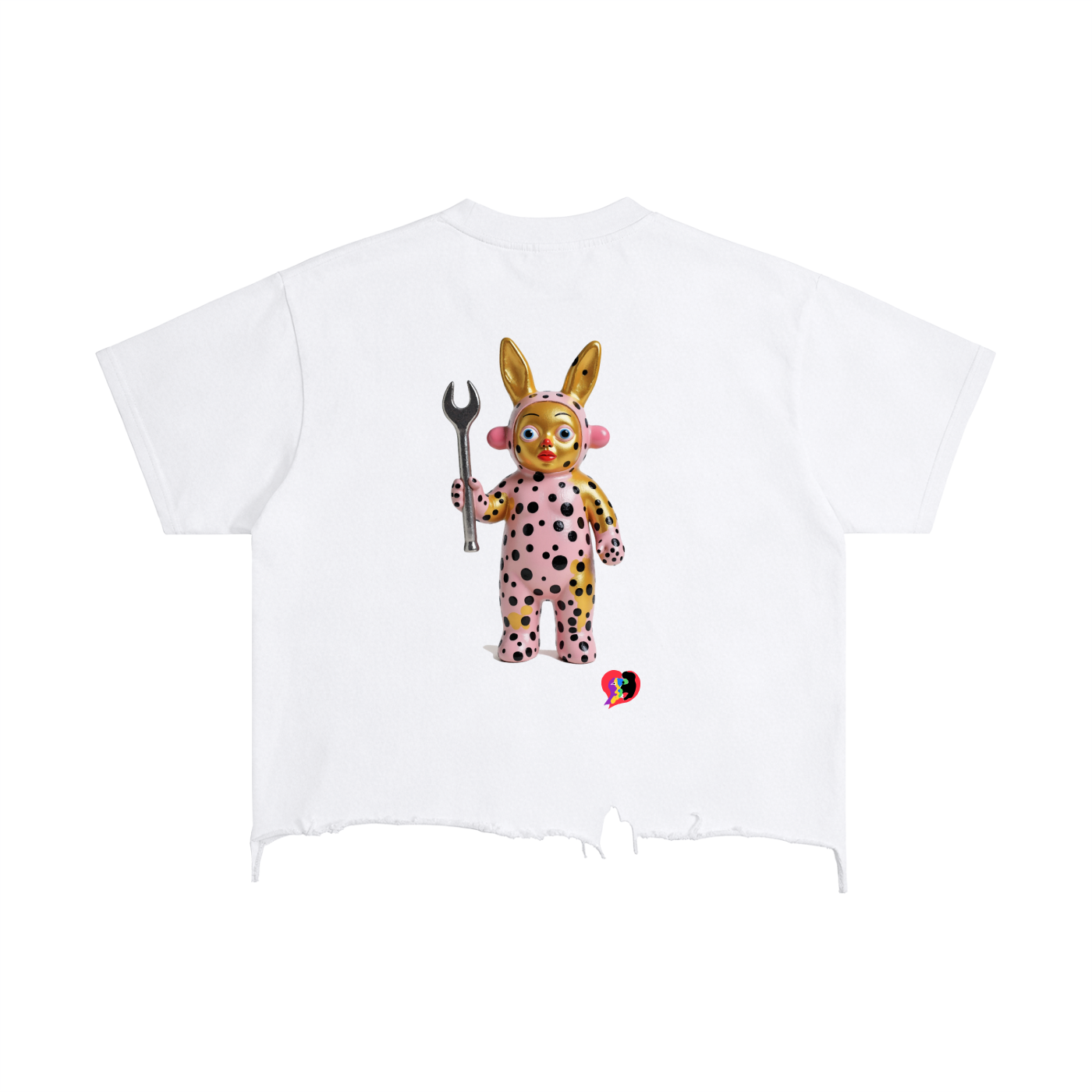 Lord Destro Vintage Wash Boxy Distressed Hem T-Shirt