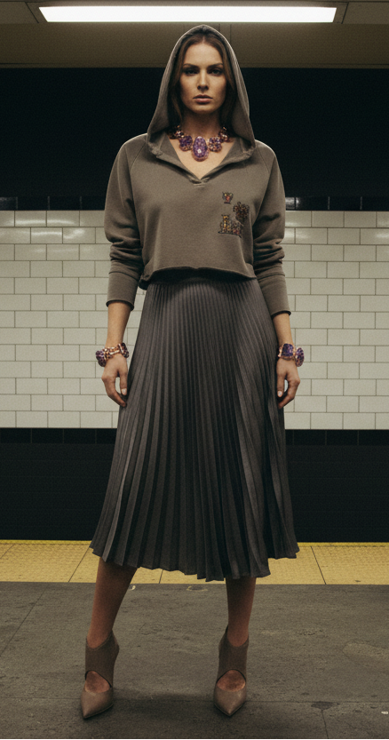 Vintage Washed Raw Edge Hoodie