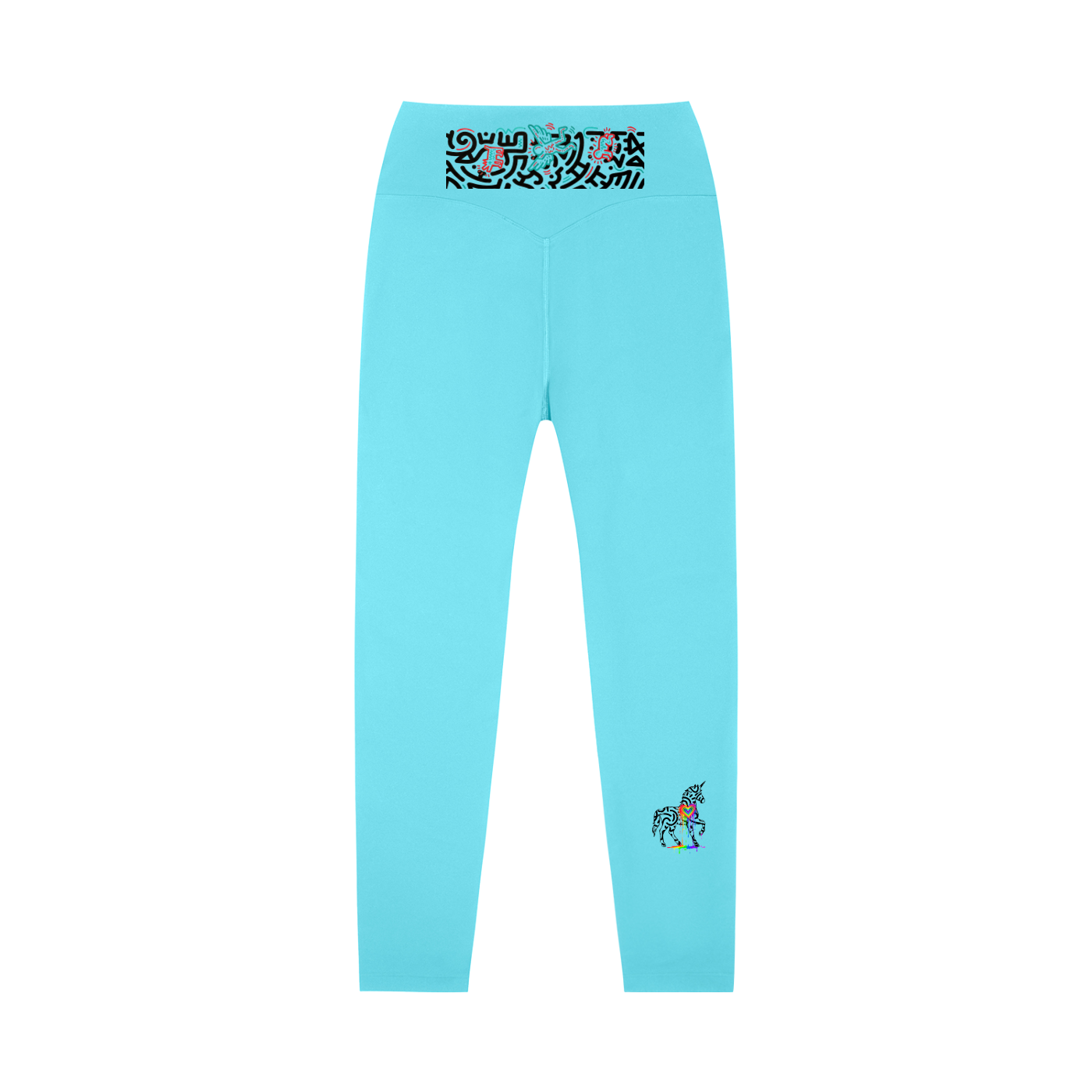 SQUIGGLE High-Waisted Yoga Leggings