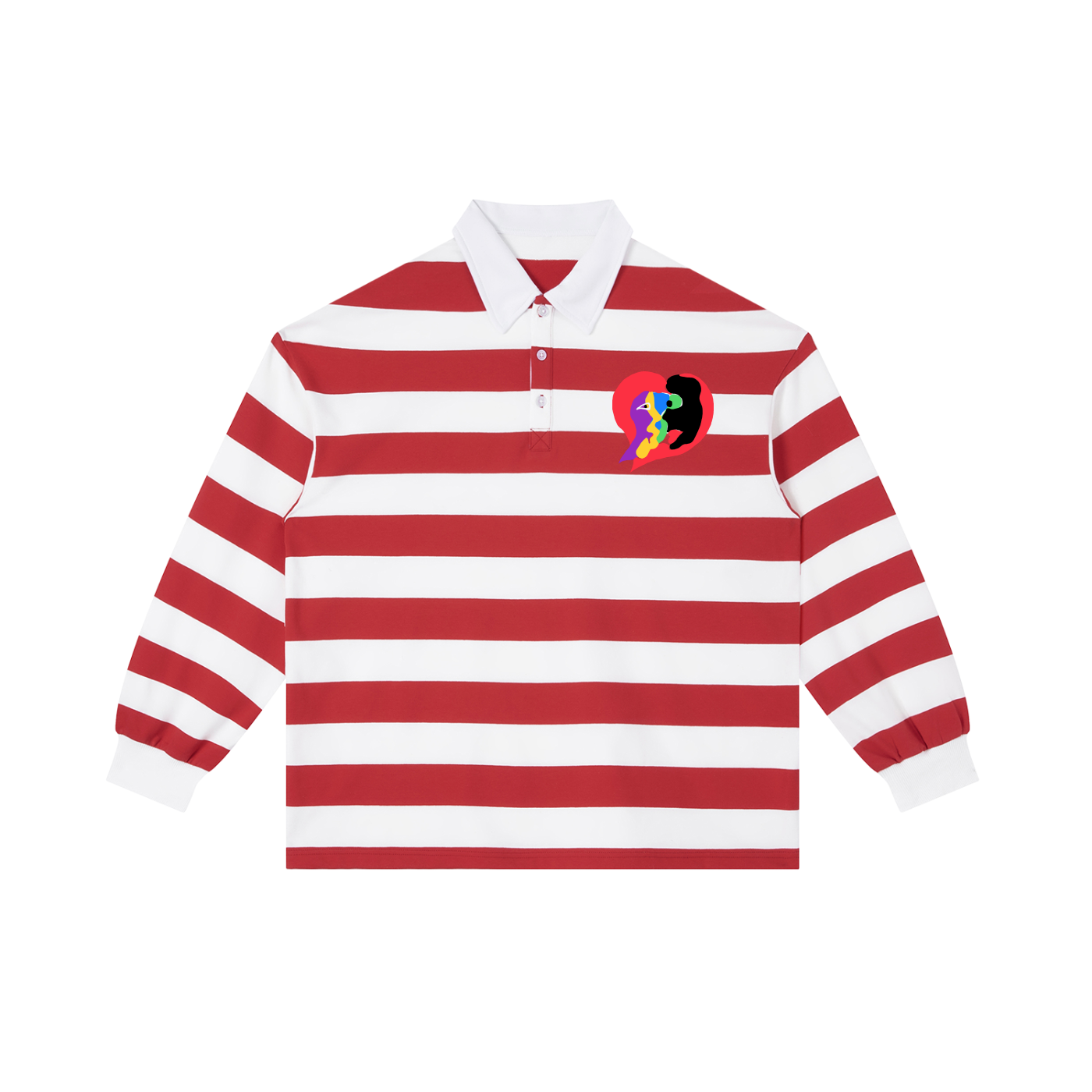 PERC CEPTION Color Block Stripe Polo Shirt