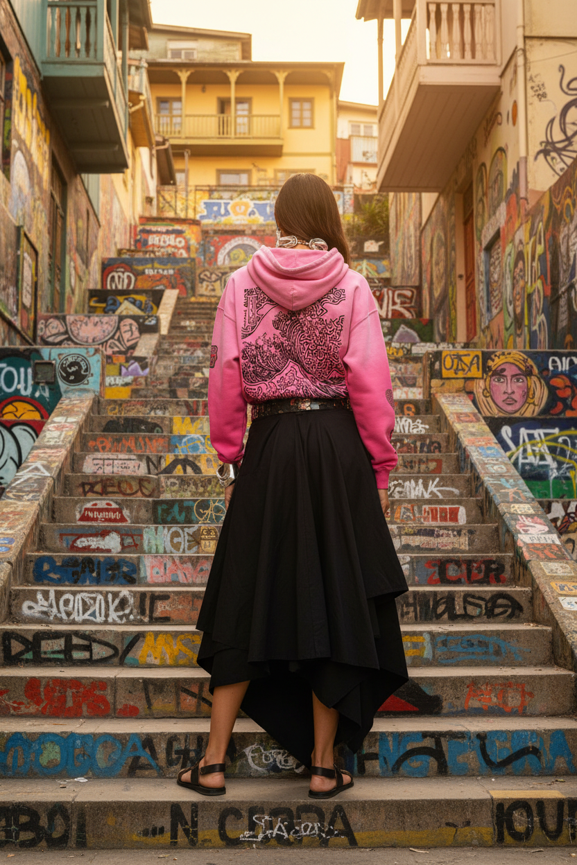 SQUIG Heavyweight Sunfade Oversized Hoodie