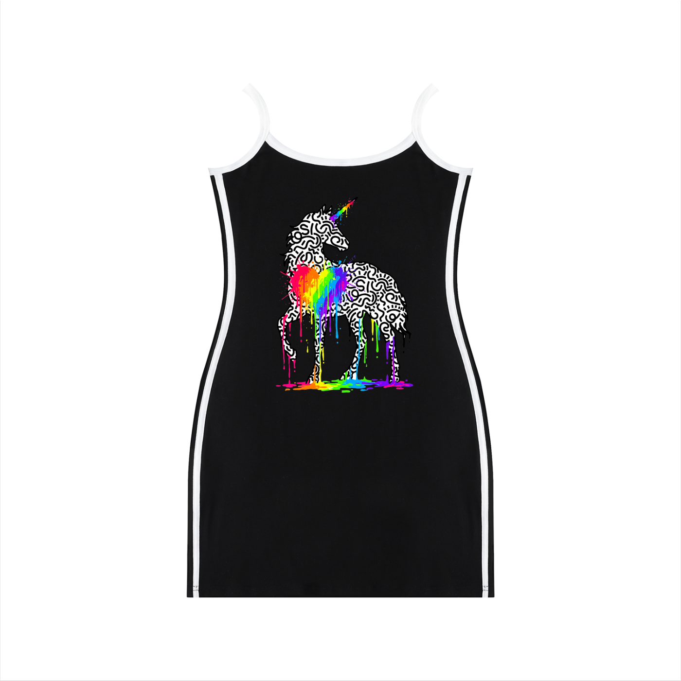 SQUIGGLE Women's Color Block Mini Dress