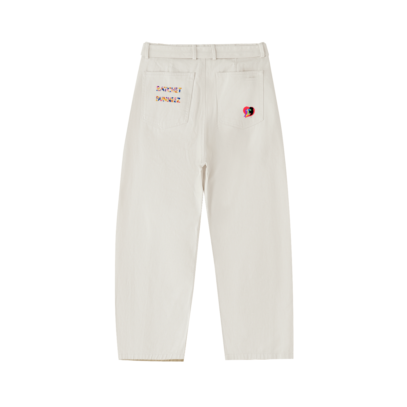 RaTChet BunneeZ Belted Barrel-leg Chino Pants