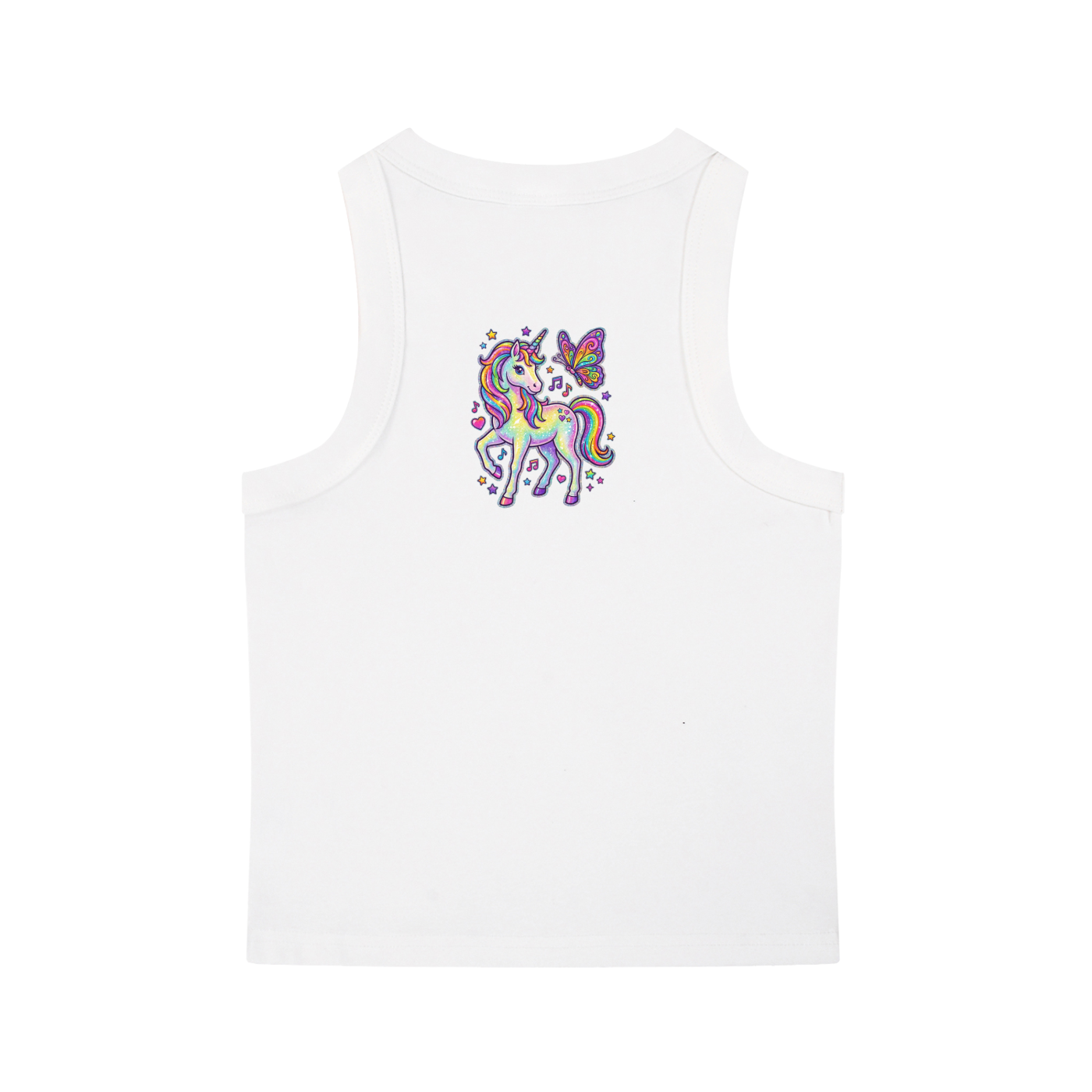 The KnarF AsiL Dolphin Unicorn Butterfly Snow Washed Tank Top