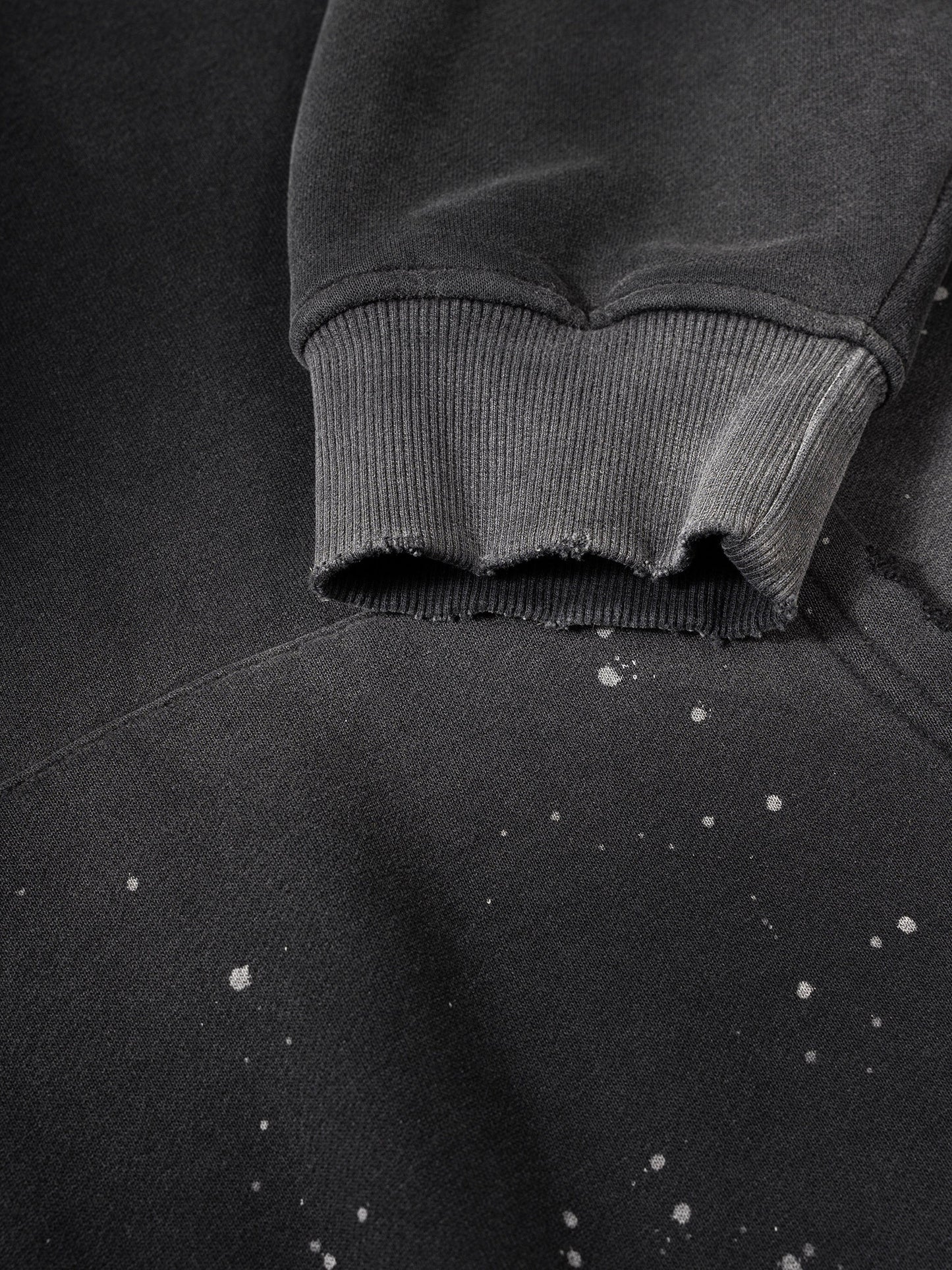 AmaruKhan Hebrews Vintage Washed Frayed Fleece Hoodie