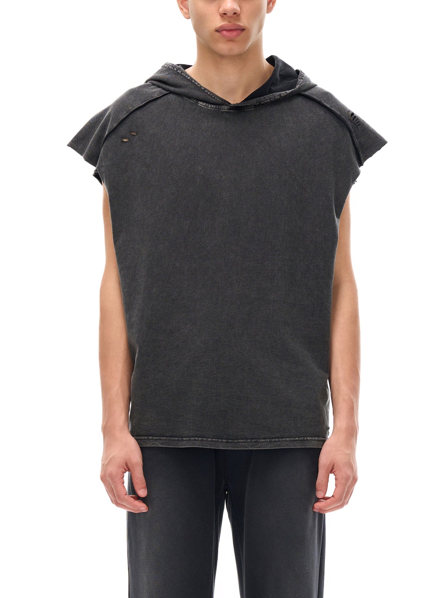SQUIG Vintage Washed Boxy Hooded Tank Top