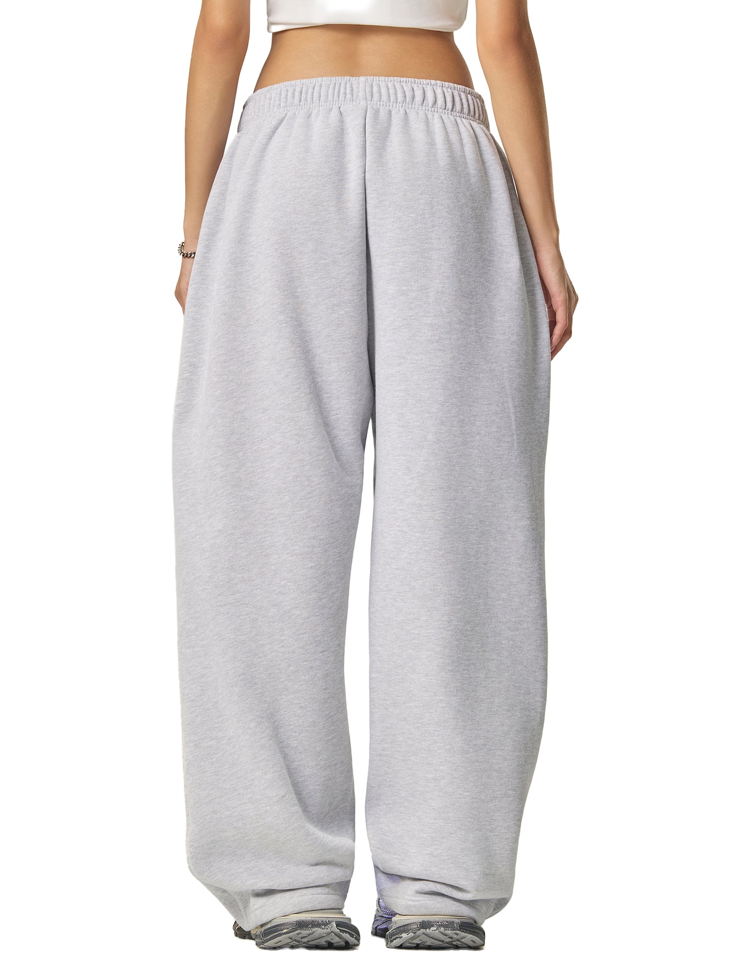 Luxury Tech Contrast-Stitched Fleece Sweatpants