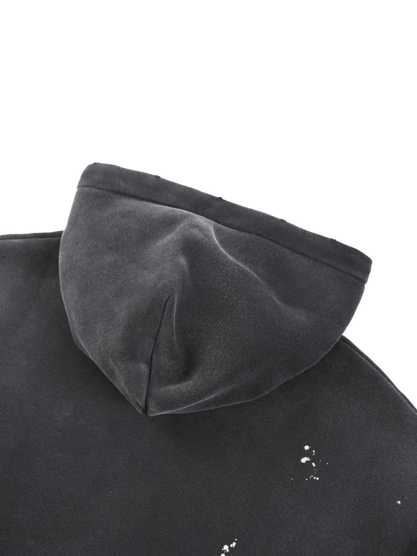 SQUIG Vintage Washed Frayed Fleece Hoodie