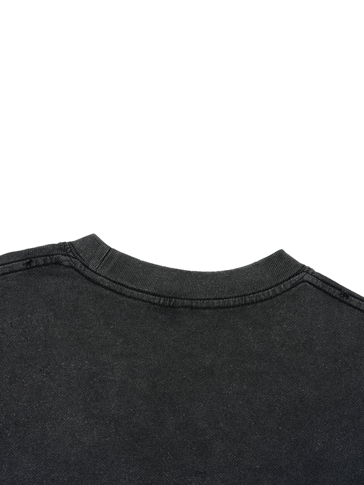 Lord Destro Vintage Wash Boxy Distressed Hem T-Shirt