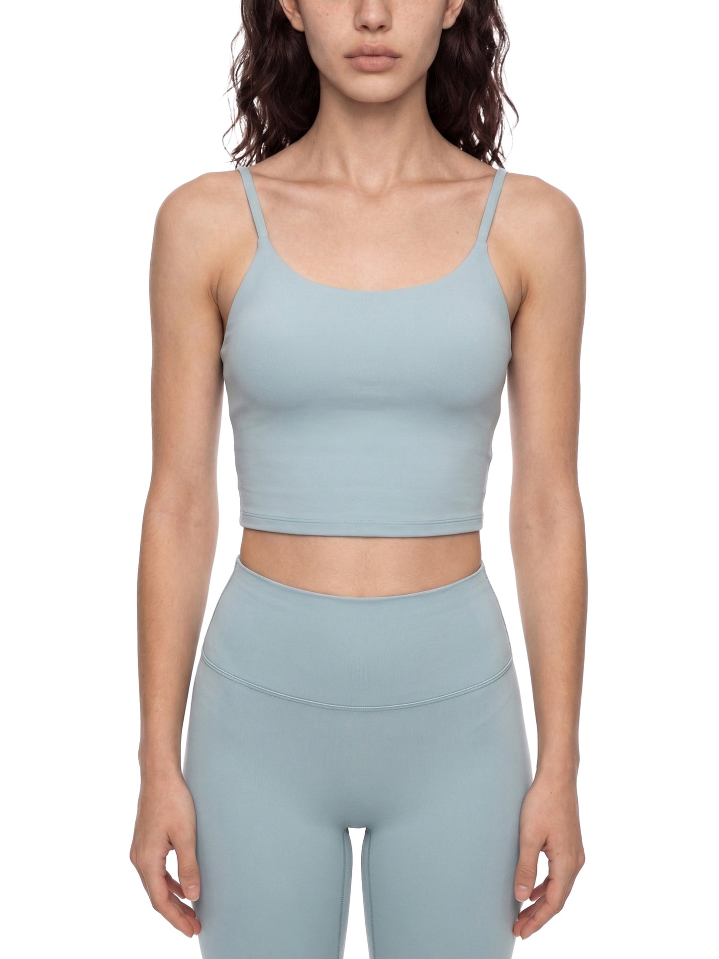 SQUIGGLE Spaghetti Strap Yoga Sports Bra