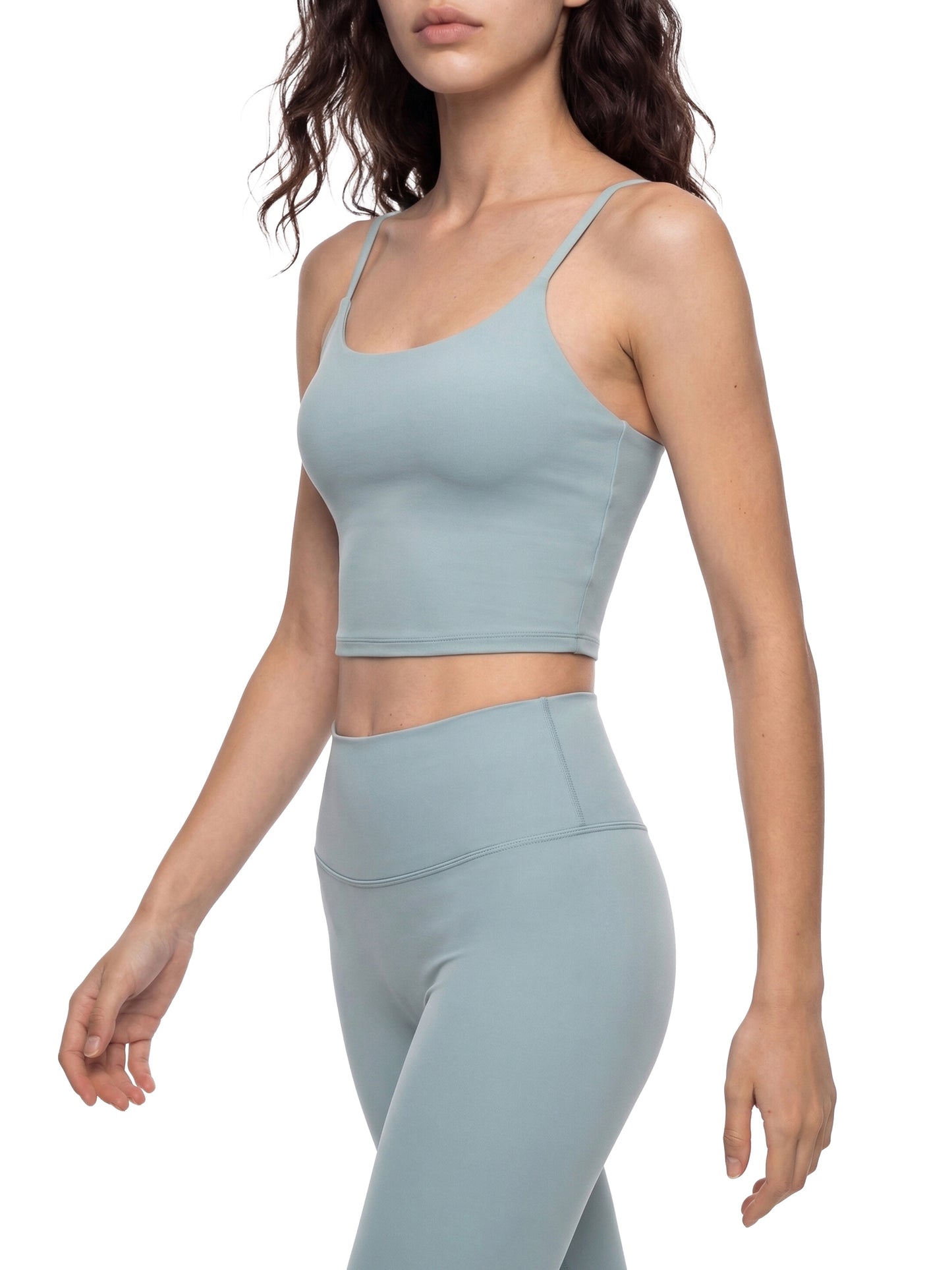 SQUIGGLE Spaghetti Strap Yoga Sports Bra