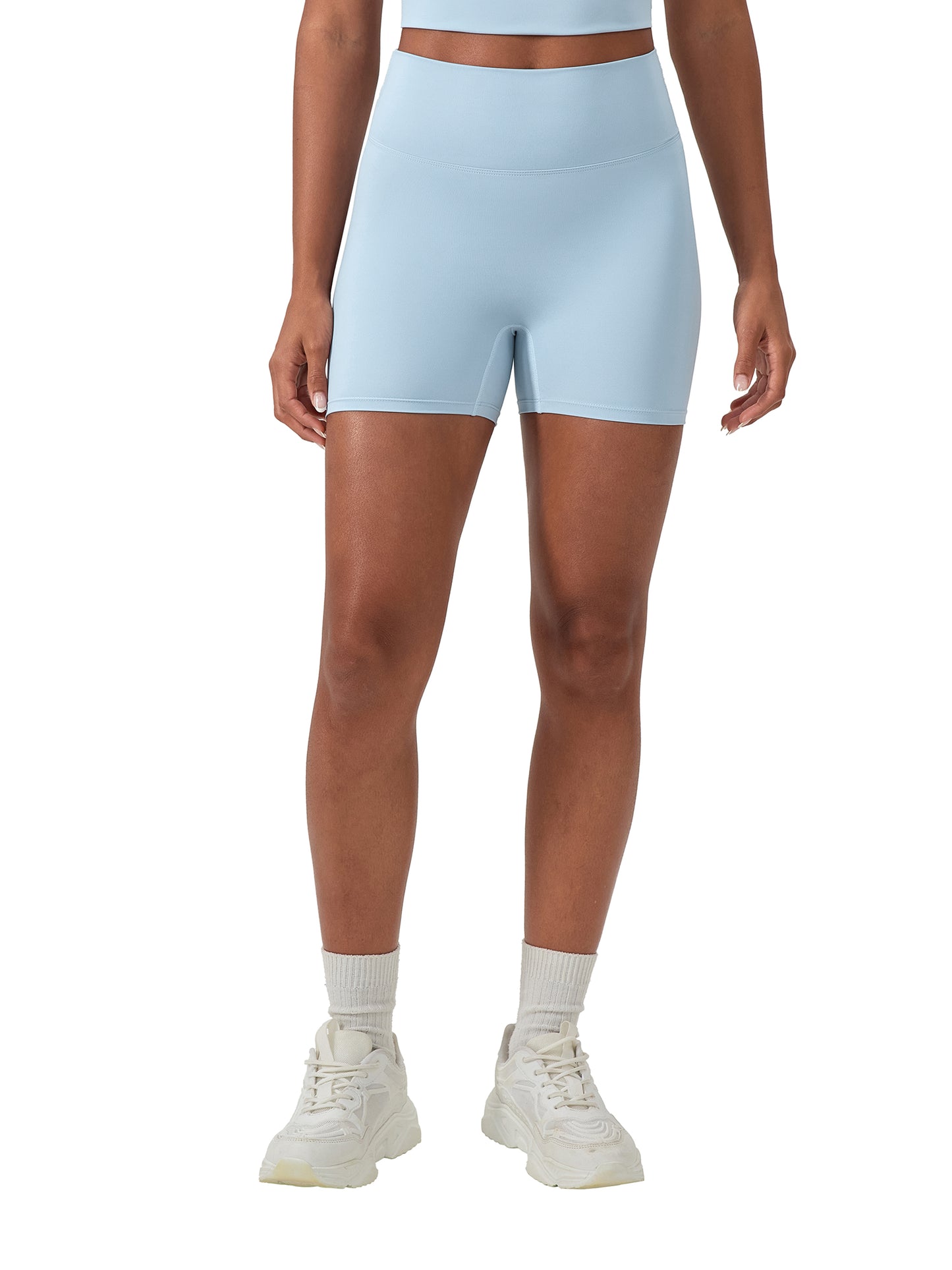 SQUIGGLE High-Waisted Blend Biker Shorts