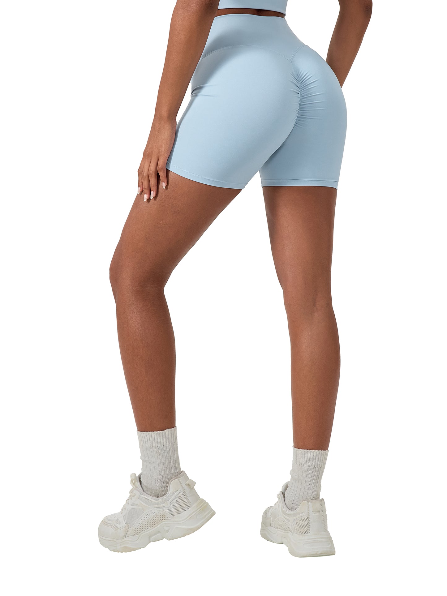 SQUIGGLE High-Waisted Blend Biker Shorts