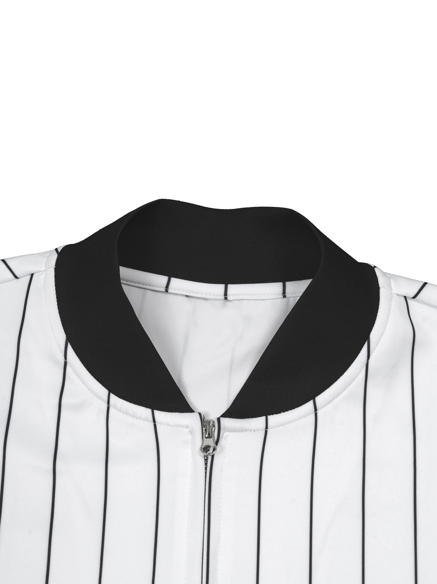 I Am the Way Unisex Striped Full-Zip Baseball Jersey