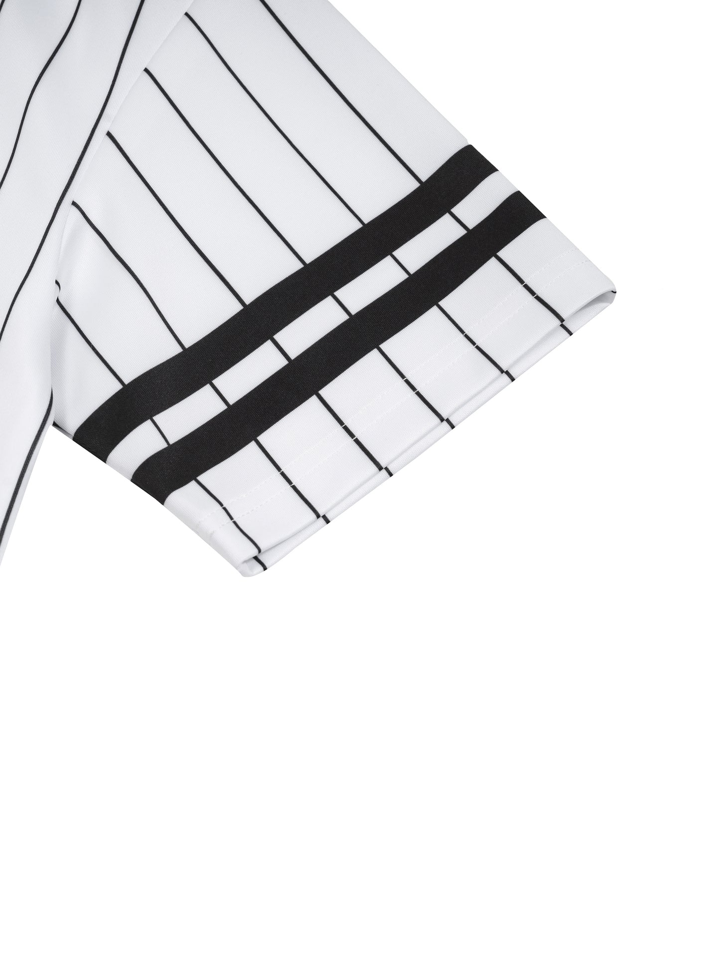 Squiggle It Unisex Striped Loose V-Neck T-Shirt