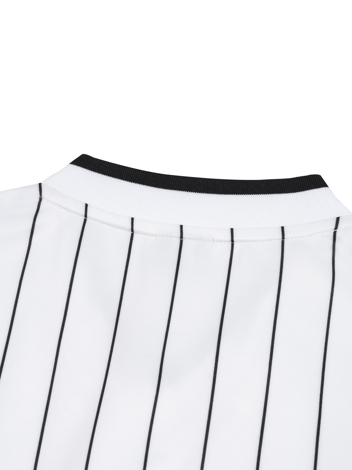 Squiggle It Unisex Striped Loose V-Neck T-Shirt