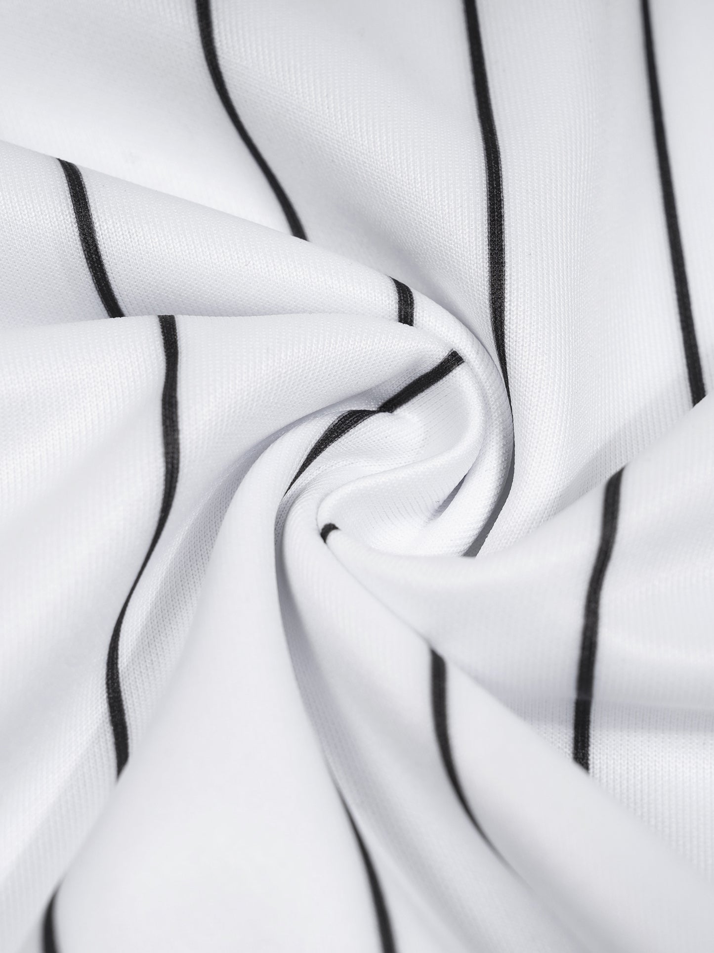 Squiggle It Unisex Striped Loose V-Neck T-Shirt