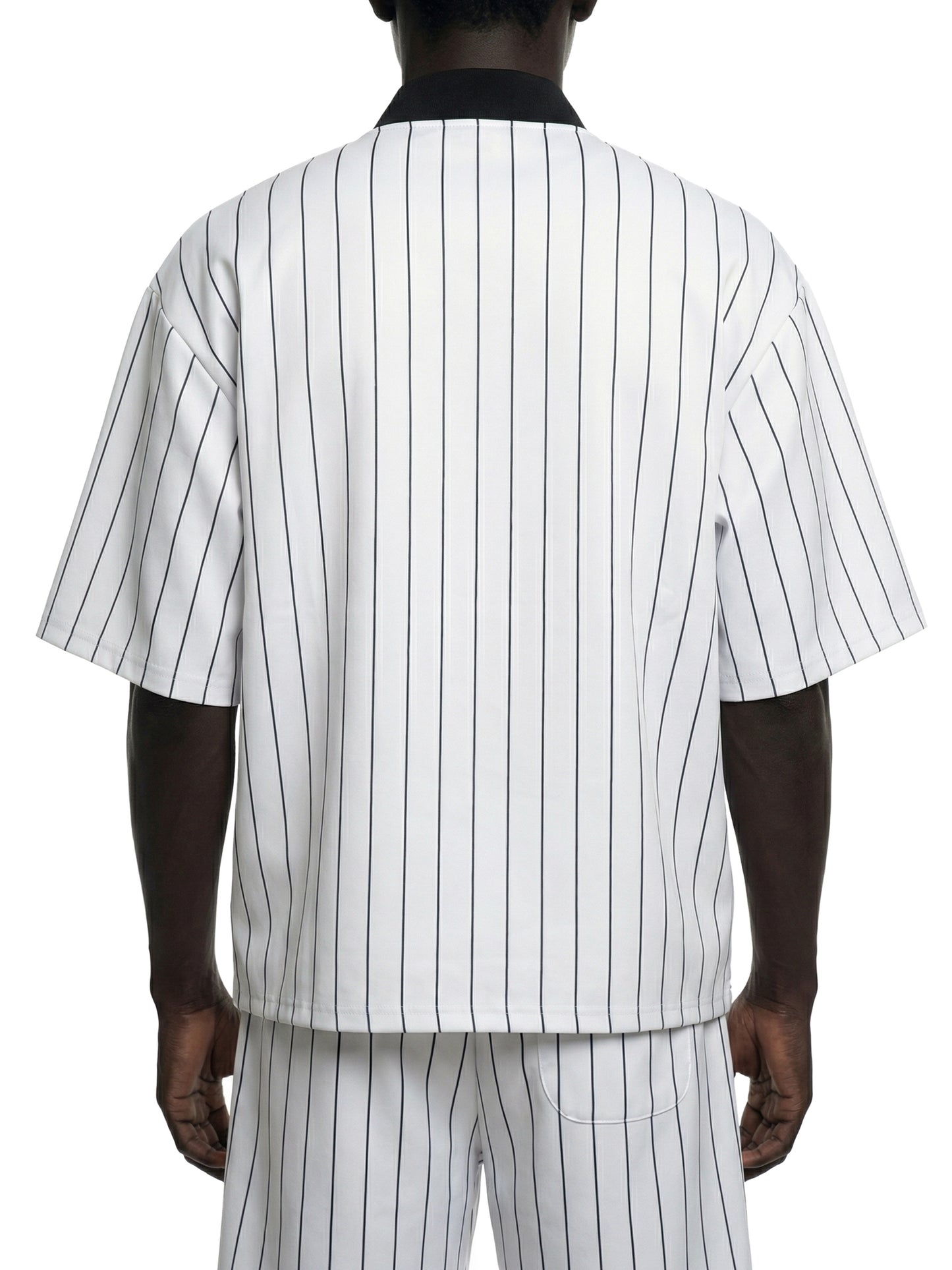 I Am the Way Unisex Striped Full-Zip Baseball Jersey