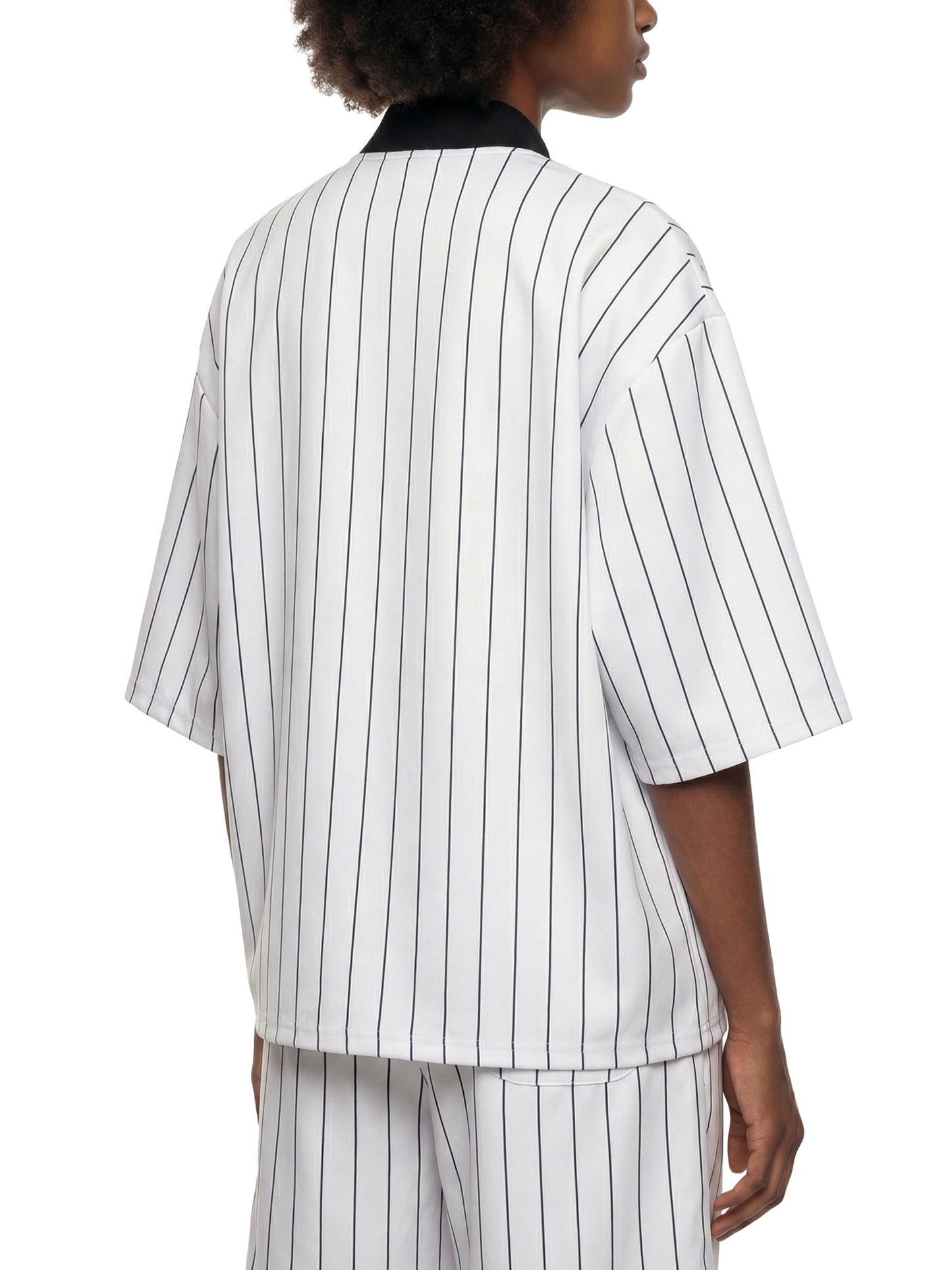 I Am the Way Unisex Striped Full-Zip Baseball Jersey