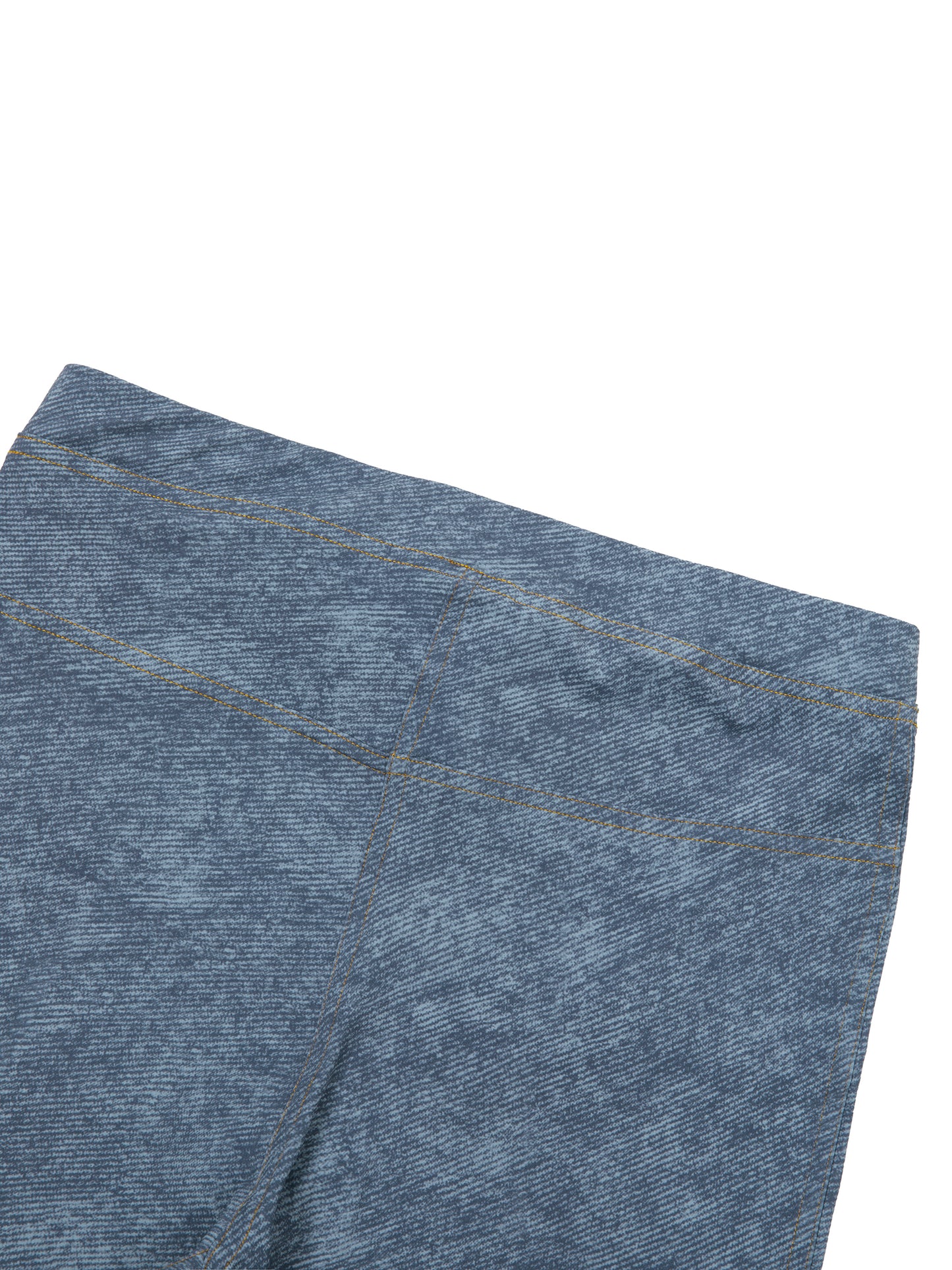 SQUIGGLE Women's Faux Denim Zip-Fly Leggings