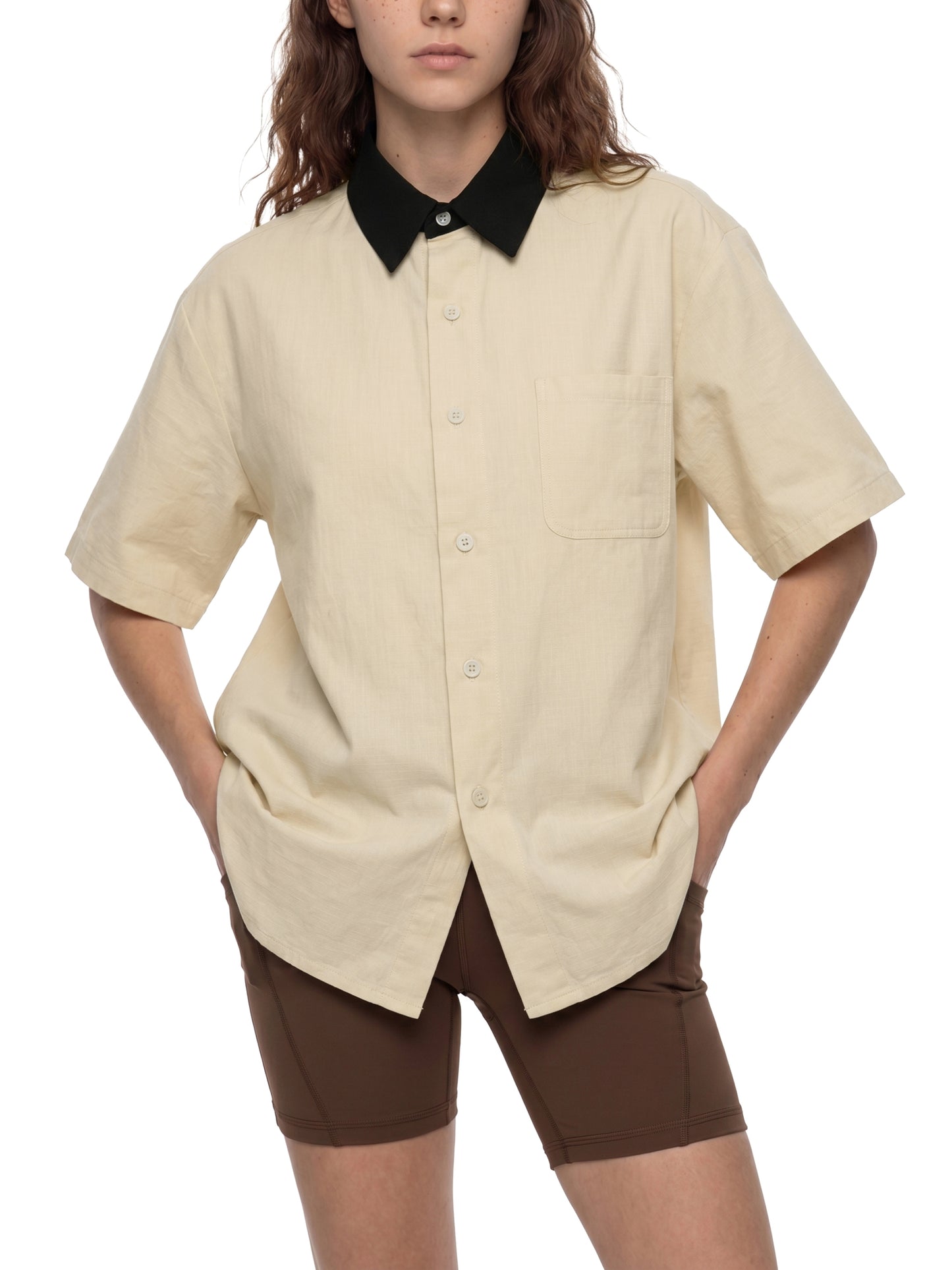 SQUIGGLE Unisex Color Block Short Sleeve Shirt