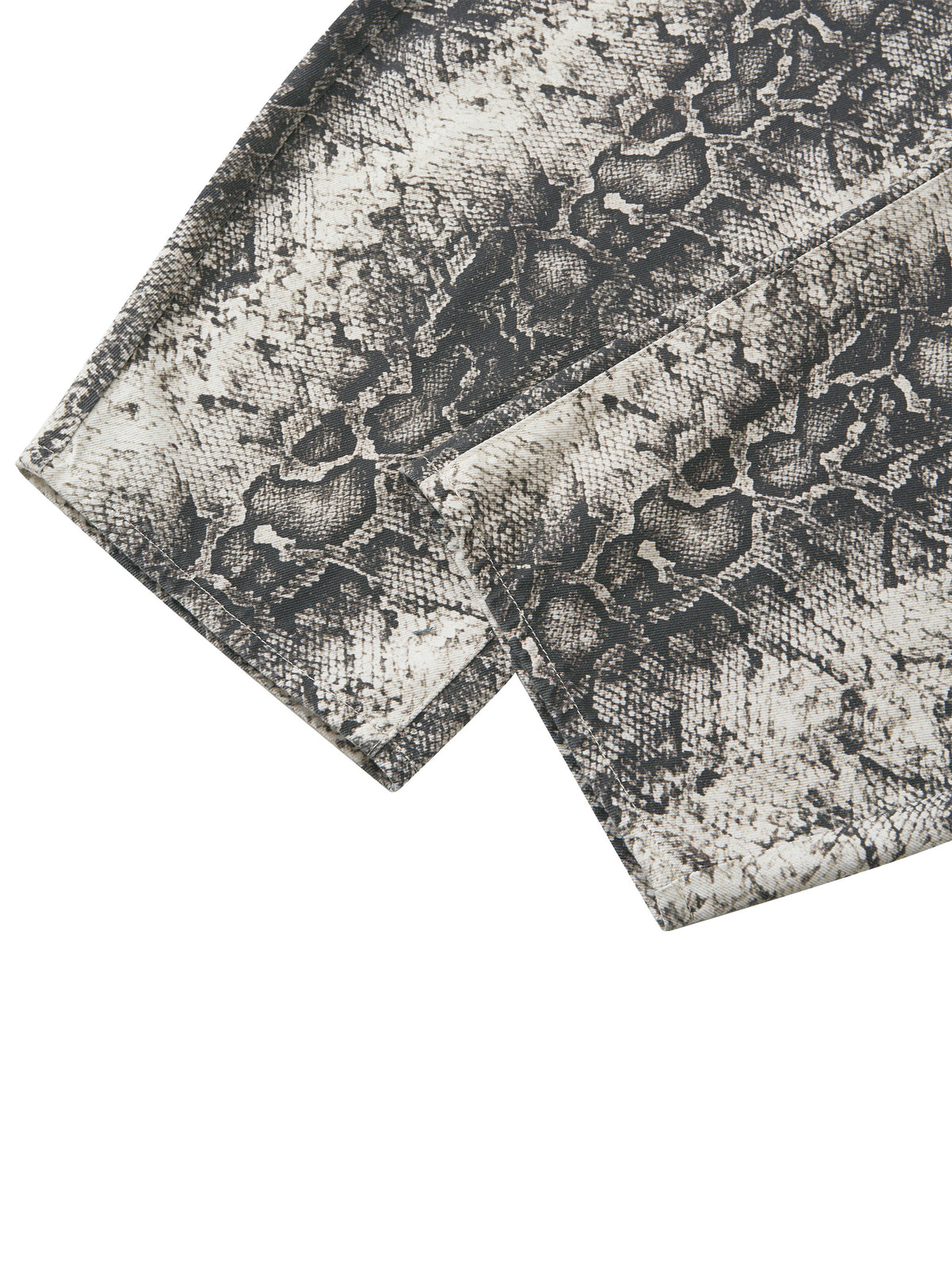 Foundational BLK Men's Snake Print Barrel Leg Pants